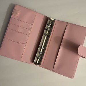 Pink 6 ring binder